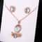 Natural Opal Jewelry Set 3Piece Matching Pendant Necklace Earrings Ring Elegant Gemstone Gift Set 4