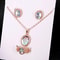 Natural Opal Jewelry Set 3Piece Matching Pendant Necklace Earrings Ring Elegant Gemstone Gift Set 4