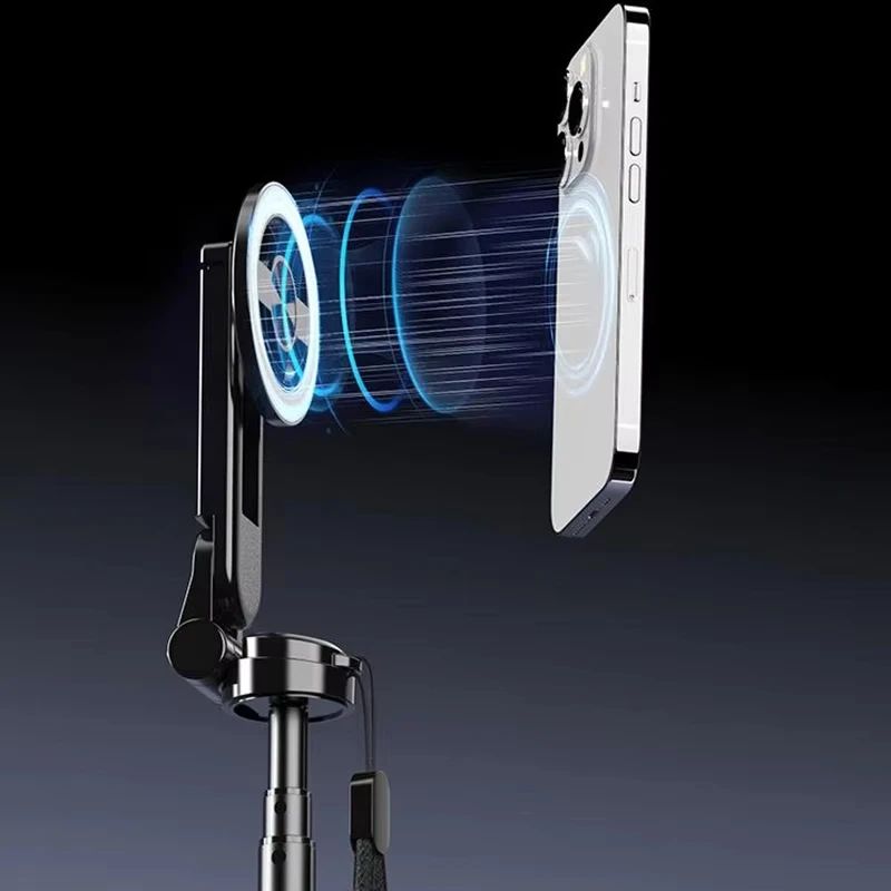 4in1 Magnetic Selfie Stick Tripod With 360 Rotation Bluetooth Remote 4