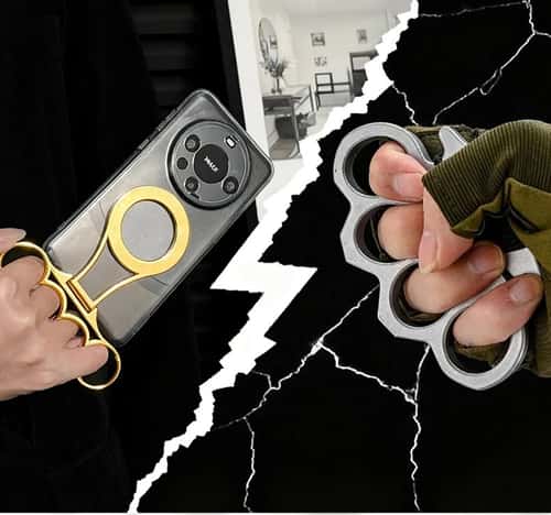 Tiger Claw Dual-Sided Magnetic Phone Stand – 360° Rotating Foldable Grip & MagSafe Ring Holder