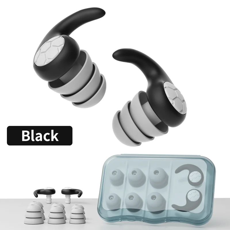 QuietSeal Reusable Silicone Ear Plugs For Sleeping Swimming Noise Reduction Waterproof Comfort Fi 9