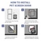 Lockable Magnetic Pet Screen Door For Cats Small Dogs EasyInstall Screen Window Pet Door 1