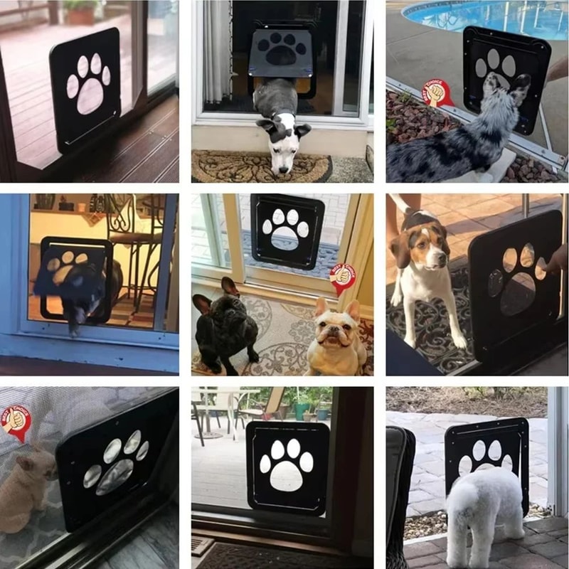 Lockable Magnetic Pet Screen Door For Cats Small Dogs EasyInstall Screen Window Pet Door 5