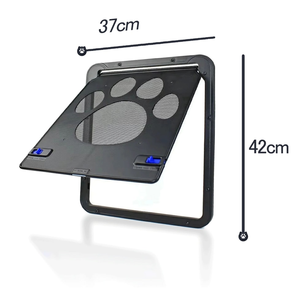 Lockable Magnetic Pet Screen Door For Cats Small Dogs EasyInstall Screen Window Pet Door 7