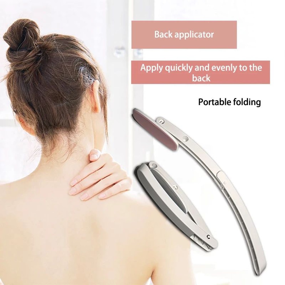 Foldable Back Lotion Applicator With Long Handle MessFree Sunscreen SelfTanner Spreader 1