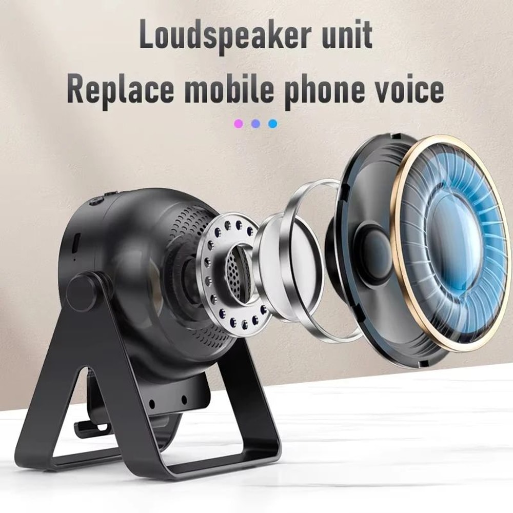 4in1 Wireless Induction Speaker Phone Stand With RGB Atmosphere Light 0