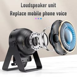 4-in-1 wireless induction speaker phone stand with rgb atmosphere light