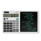 Foldable Calculator Writing Tablet 12Digit Foldable Calculator With LCD Doodle Memo Pad Stylus 6