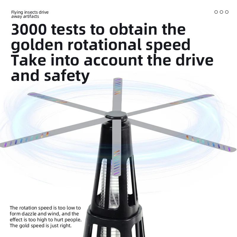 Qualitell 2in1 Fly Repellent Fan Bug Zapper Lamp Portable Food Protector For IndoorOutdoor Tables 2