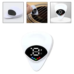 2-in-1 guitar tuner pick - real-time digital chromatic tuning for acoustic & electric players