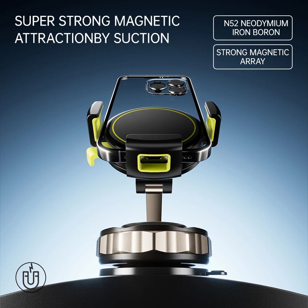 VacuumLock Magnetic Car Phone Holder 360 Rotating MagSafeReady Dashboard Mount 1