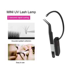 mini rechargeable uv lash light for eyelash extensions – wireless fast-cure eyelash extension curing lamp