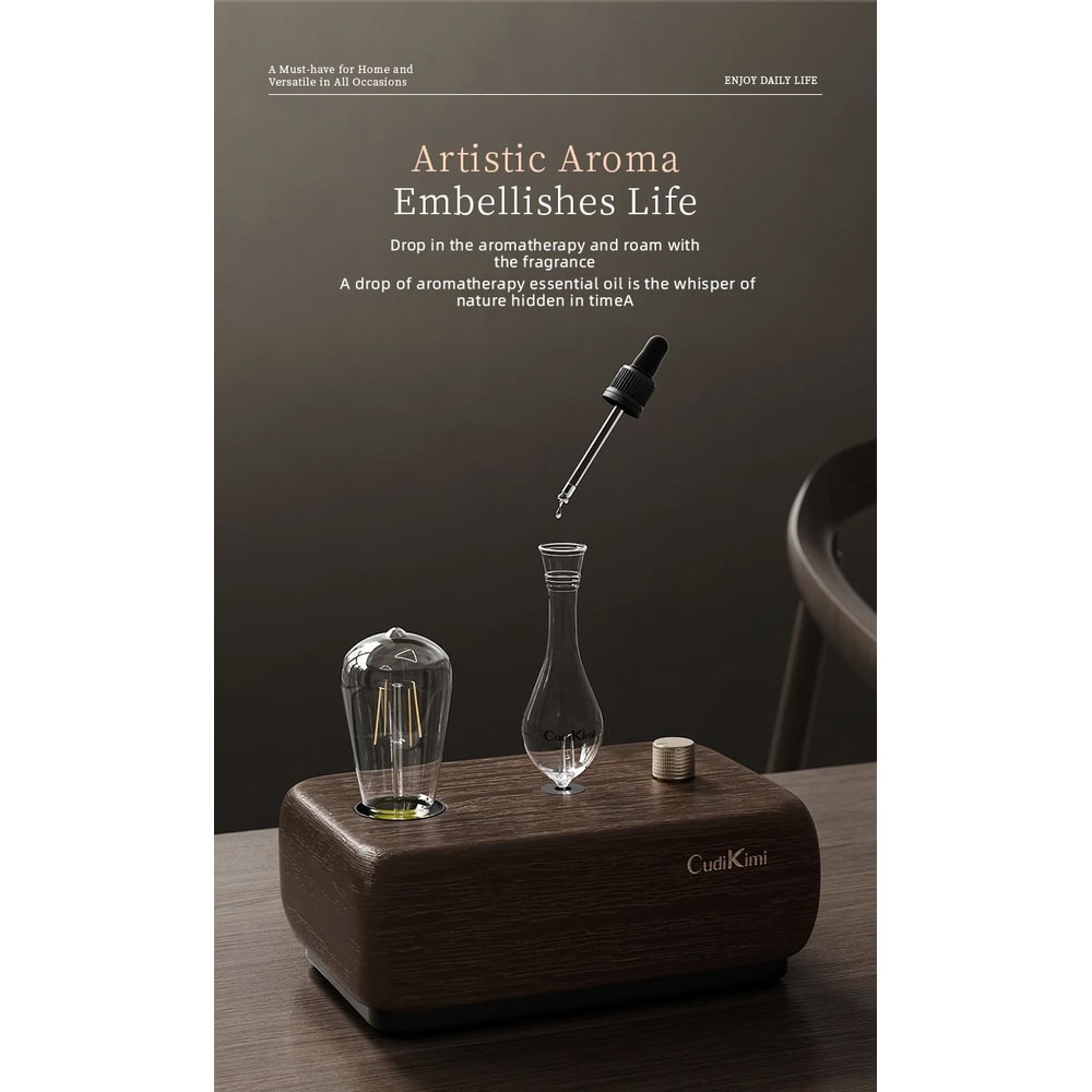 Vintage Tungsten Filament Essential Oil Diffuser Lamp Aromatherapy Humidifier Night Light 1