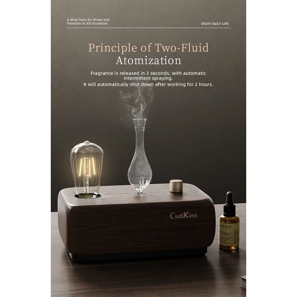 Vintage Tungsten Filament Essential Oil Diffuser Lamp Aromatherapy Humidifier Night Light 3