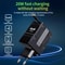 GaN 20W USBC PD Fast Charger With USBC To Lightning Support Compact Travel Wall Adapter EUUSUK 0