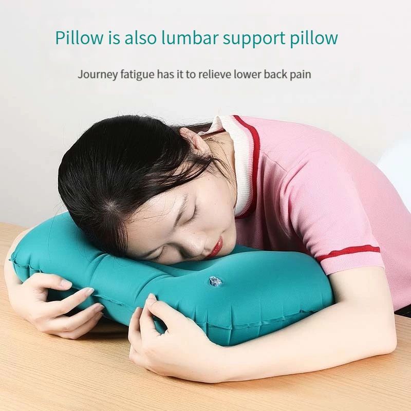 PressToInflate Inflatable Travel Pillow Compact UShaped Neck Pillow For Planes Cars Outdoor Trips 5