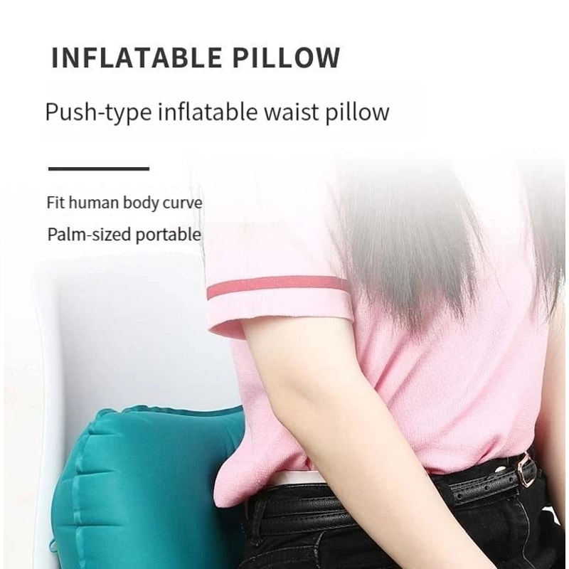 PressToInflate Inflatable Travel Pillow Compact UShaped Neck Pillow For Planes Cars Outdoor Trips 7