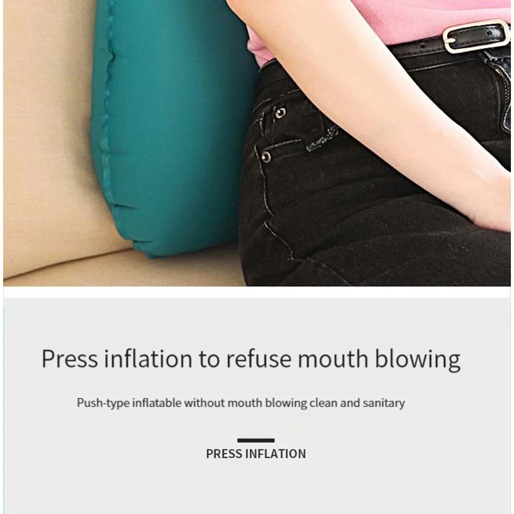 PressToInflate Inflatable Travel Pillow Compact UShaped Neck Pillow For Planes Cars Outdoor Trips 11