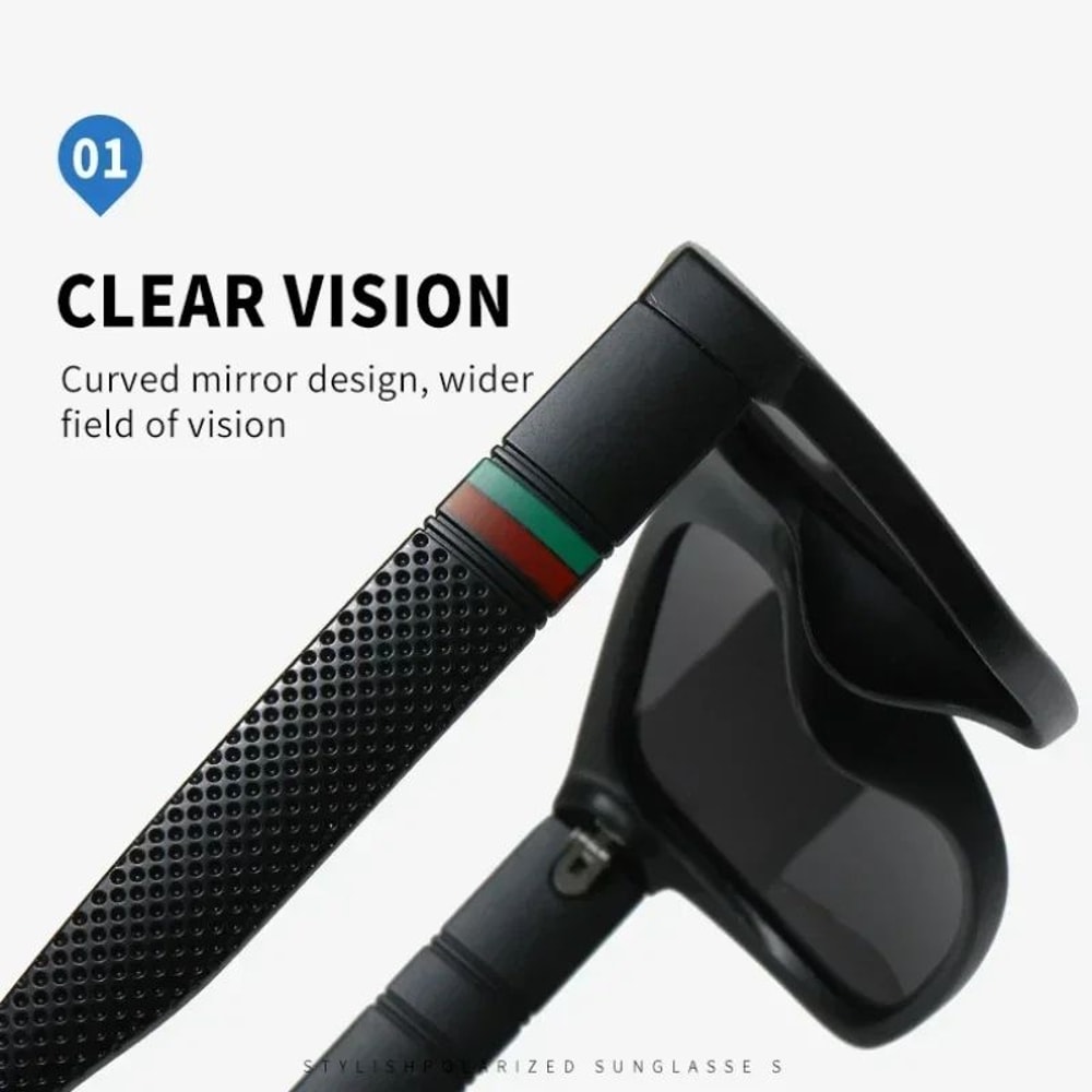 Oversized Polarized Vintage Square Sunglasses UV400 Luxury Driving Travel Shades Unisex 5