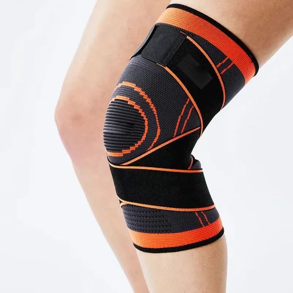 Compression Knee Sleeve Brace Breathable Knit Sports Knee Pad For Warmth Everyday Support 5