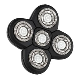 washable multi-blade rotary shaver replacement head for men – smooth, fast, skin-hugging fit