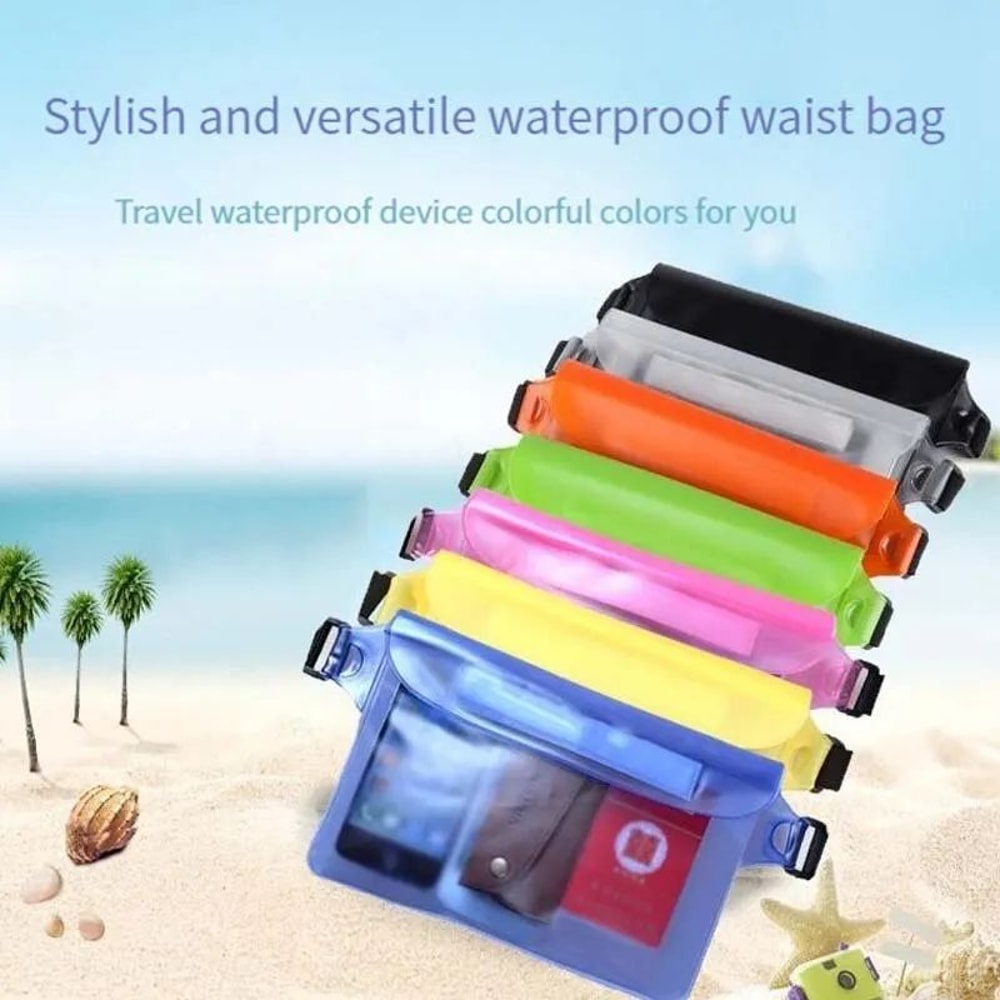 IPX8 Waterproof Phone Pouch Waist Pack Underwater Dry Bag For Swimming Beach Water Sports 2