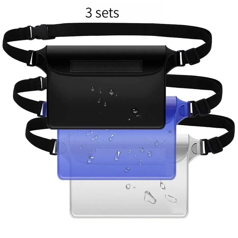 IPX8 Waterproof Phone Pouch Waist Pack Underwater Dry Bag For Swimming Beach Water Sports 3