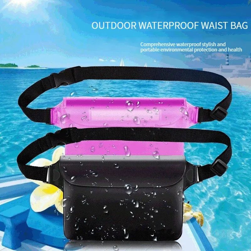 IPX8 Waterproof Phone Pouch Waist Pack Underwater Dry Bag For Swimming Beach Water Sports 4