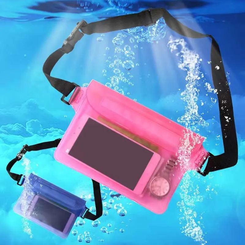 IPX8 Waterproof Phone Pouch Waist Pack Underwater Dry Bag For Swimming Beach Water Sports 5