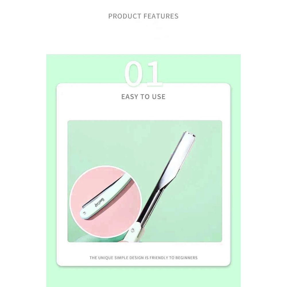Folding Eyebrow Razor Dermaplaning Tool Portable Facial Hair Remover For Smooth Precise Shaping 8