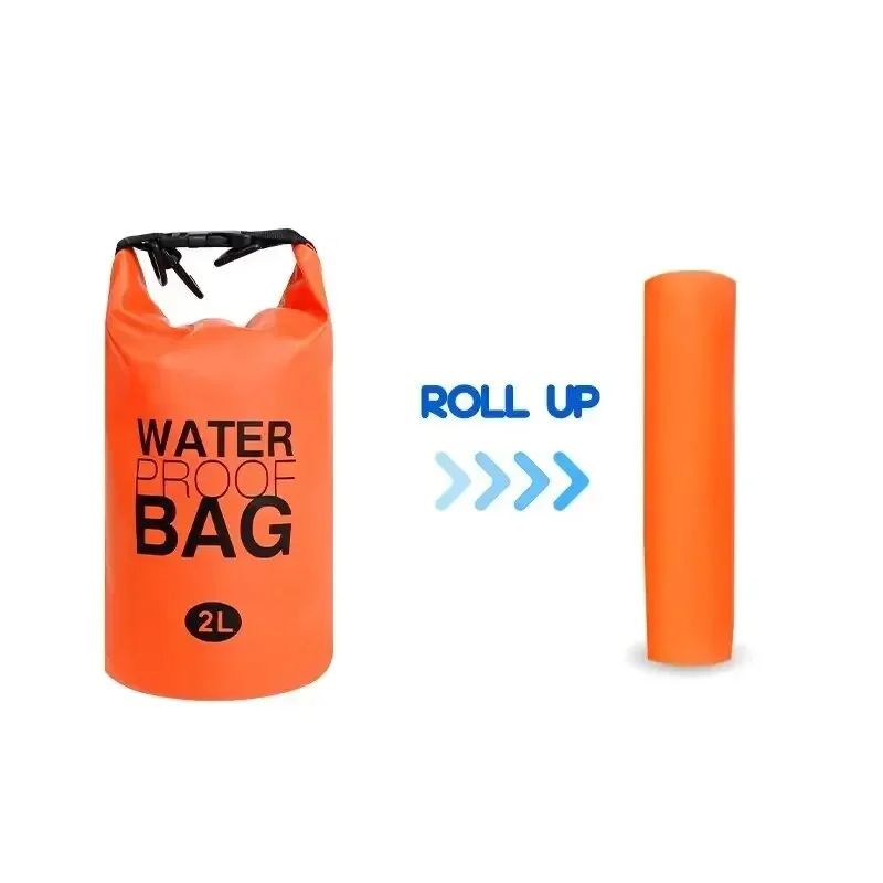 2L Waterproof Dry Bag RollTop Storage Pouch For Kayaking Swimming Hiking 2