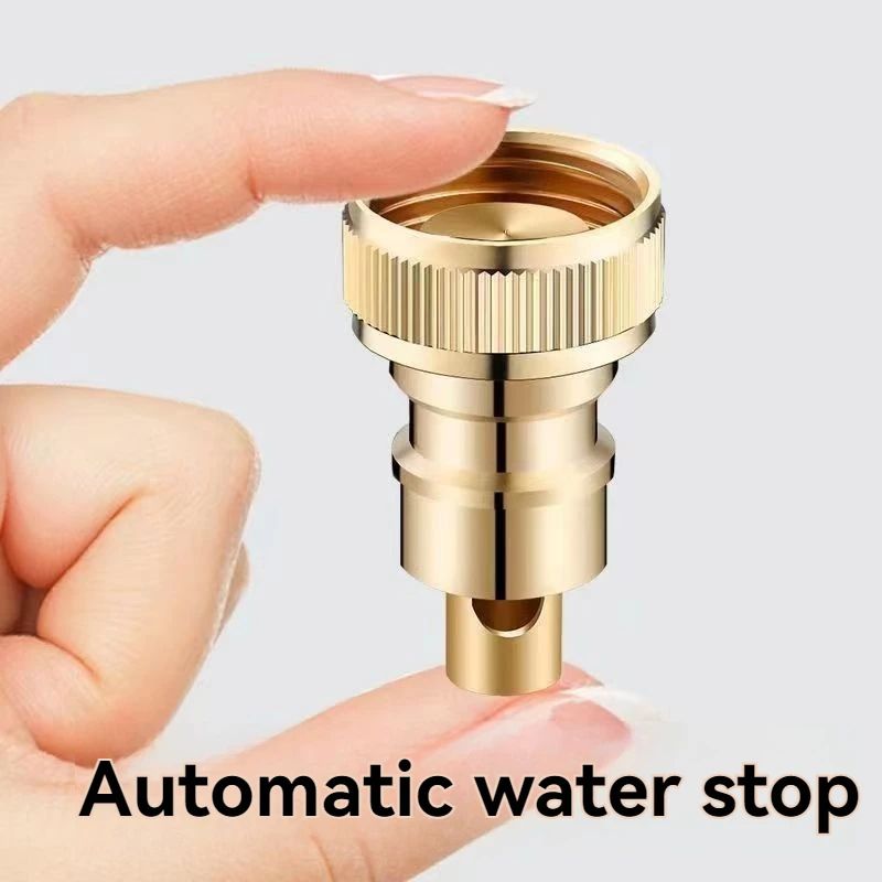 Automatic Water Stop Nozzle Washing Machine Faucet Adapter AntiFall Quick Disconnect Leak Guard 4