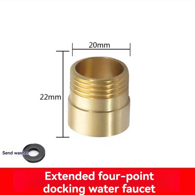 Automatic Water Stop Nozzle Washing Machine Faucet Adapter AntiFall Quick Disconnect Leak Guard 6