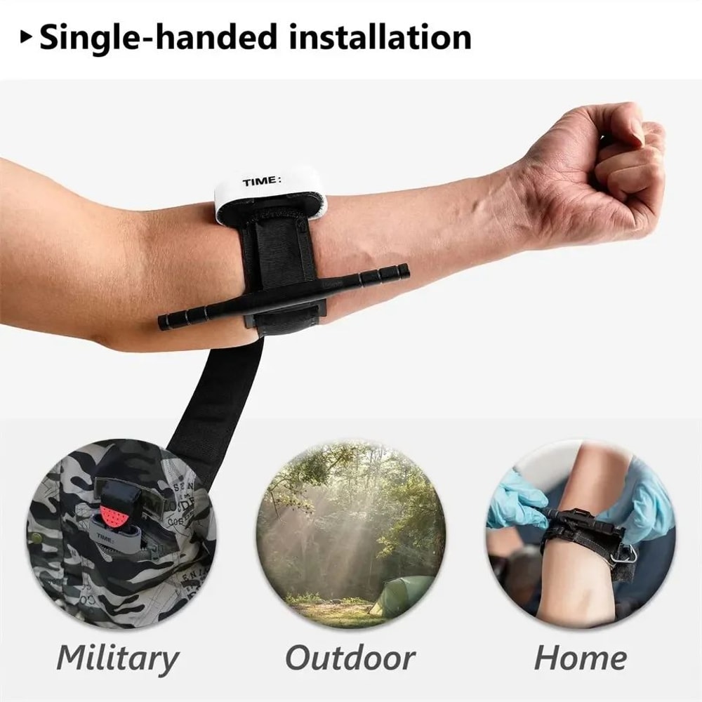Tactical Combat Tourniquet For Rapid Bleeding Control OneHanded Emergency Tourniquet With Windlass 1