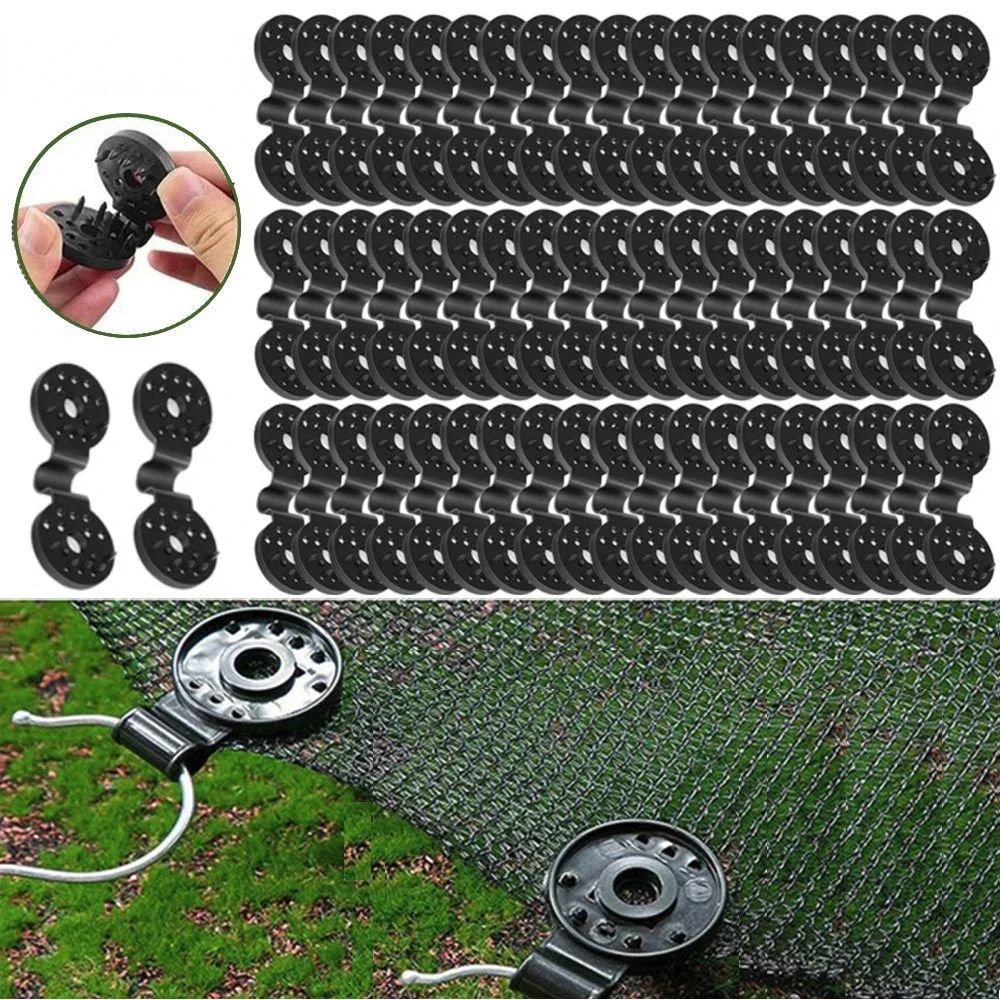 HeavyDuty Shade Cloth Clips Set Reusable Shade Cloth Clips Windproof Awning Clips With Rope Hole 0