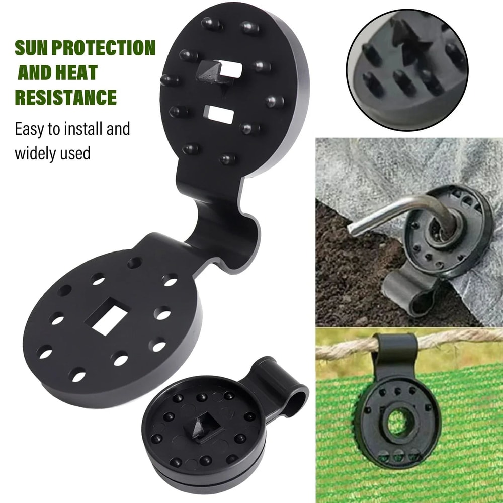 HeavyDuty Shade Cloth Clips Set Reusable Shade Cloth Clips Windproof Awning Clips With Rope Hole 2