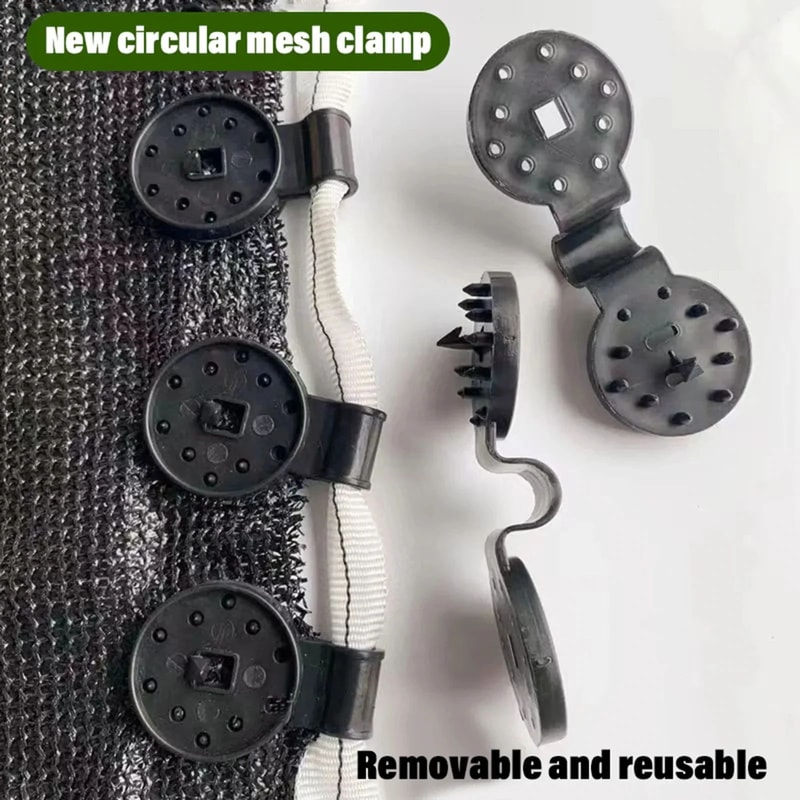 HeavyDuty Shade Cloth Clips Set Reusable Shade Cloth Clips Windproof Awning Clips With Rope Hole 4