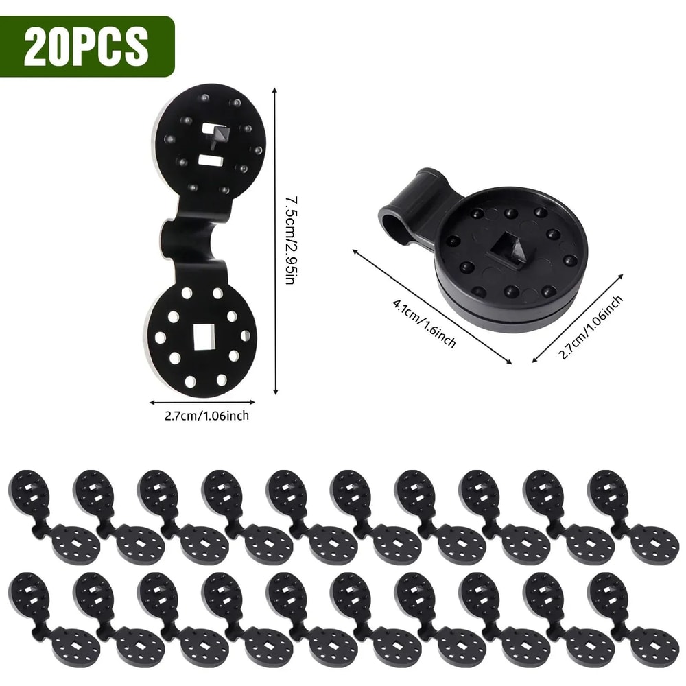 HeavyDuty Shade Cloth Clips Set Reusable Shade Cloth Clips Windproof Awning Clips With Rope Hole 6