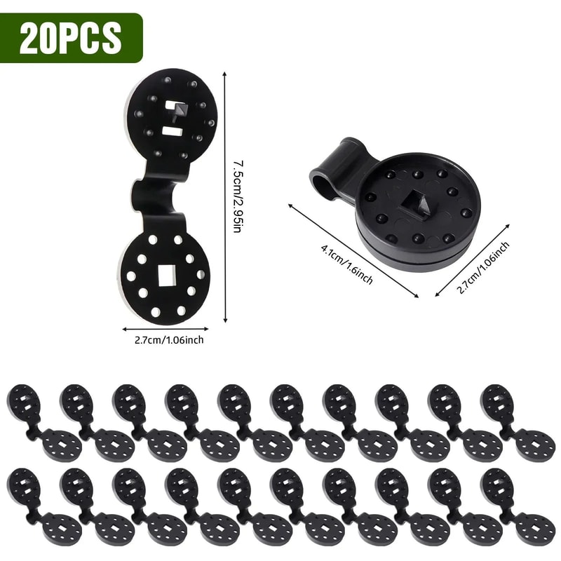 HeavyDuty Shade Cloth Clips Set Reusable Shade Cloth Clips Windproof Awning Clips With Rope Hole 6