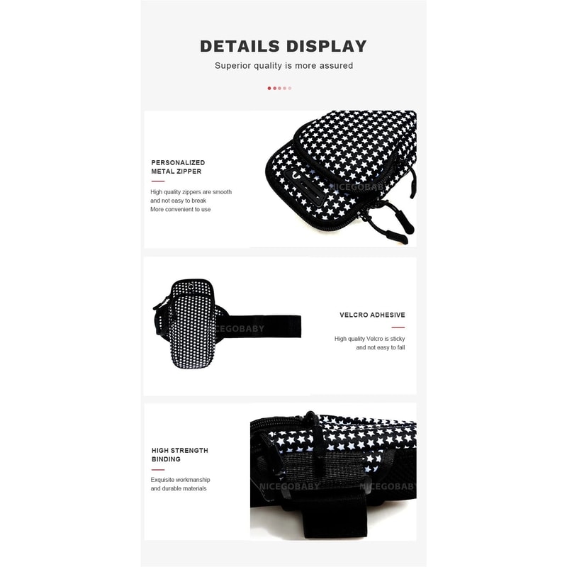 FitFlow Waterproof Running Phone Armband With Headphone Jack Breathable Sports Armband Gym Phone 10