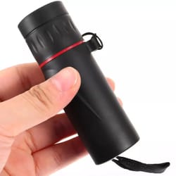 hd mini monocular telescope with phone holder - portable pocket zoom for birdwatching, travel & outdoor adventures