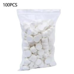 100-pack compressed towel tablets for travel & camping - disposable travel towels for instant clean anywhere