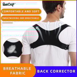 lightweight posture corrector back brace for shoulder & upper back support