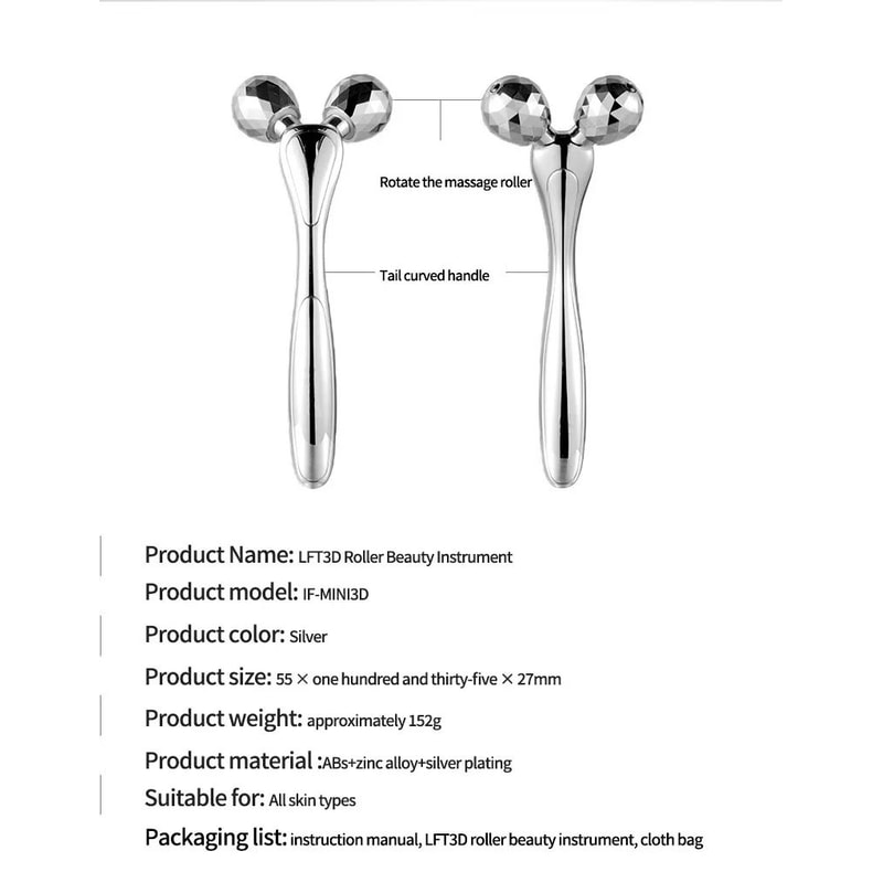 3D Face Roller VLift Sculpting Massager For Jawline And FullBody Relaxation 7