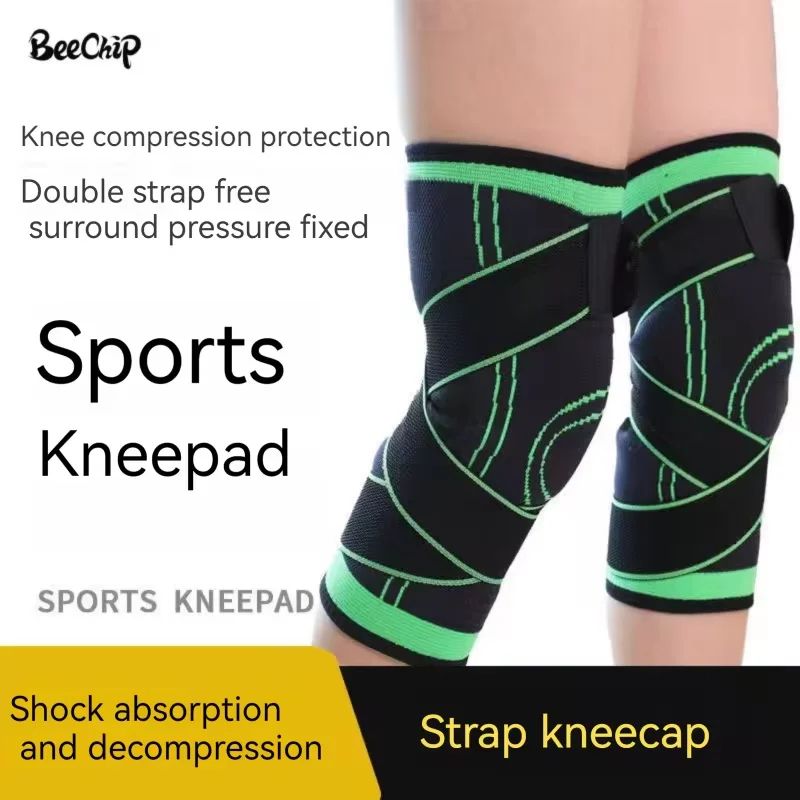 QuickDry Knit Knee Compression Sleeve Breathable Knee Brace Support For Sports Everyday Relief 0