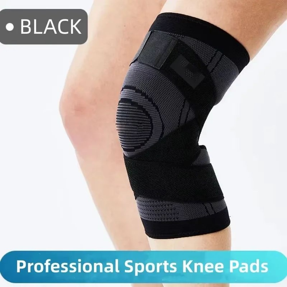 QuickDry Knit Knee Compression Sleeve Breathable Knee Brace Support For Sports Everyday Relief 7