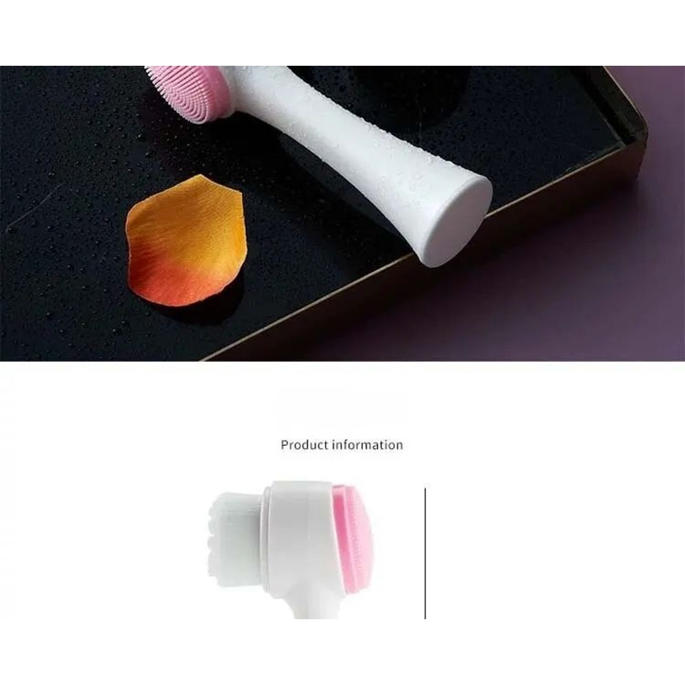 3D DoubleSided Silicone Facial Cleansing Brush For Gentle Exfoliation Massage 14