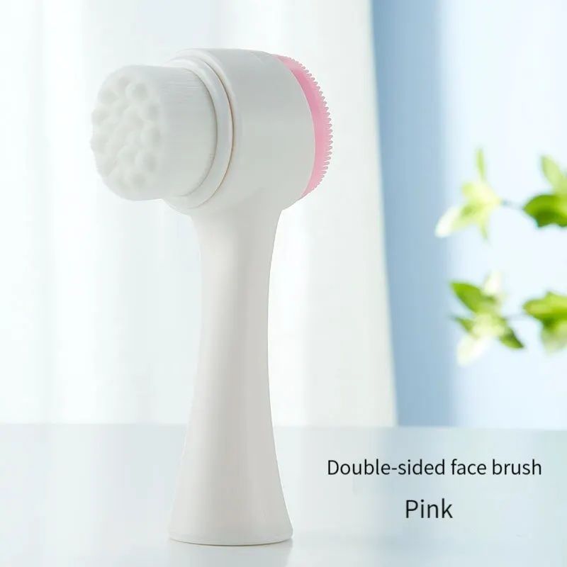3D DoubleSided Silicone Facial Cleansing Brush For Gentle Exfoliation Massage 16