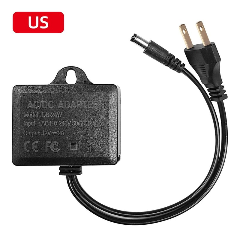 Outdoor Waterproof 12V 2A Power Adapter For CCTV Cameras Stable AC To DC 12V Camera Power Supply M 1