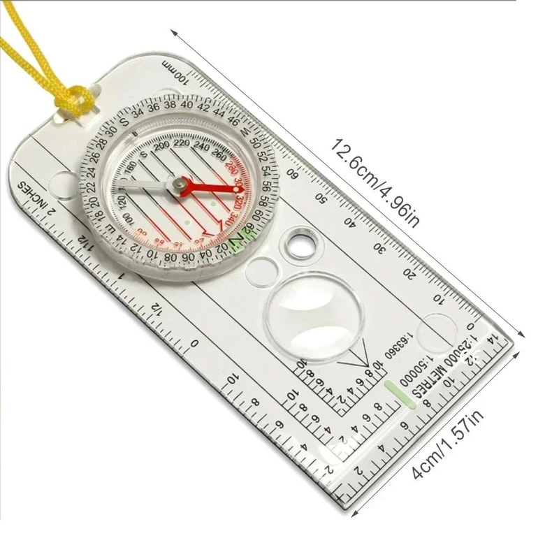 Premium Outdoor Navigation Compass Map Reading Tool Precision Orienteering Gear 4